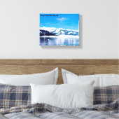 Alaska Tidewater Glacier Canvas Afdruk (Insitu (Slaapkamer))