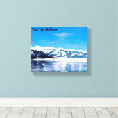 Alaska Tidewater Glacier Canvas Afdruk (Insitu (Houten vloer))