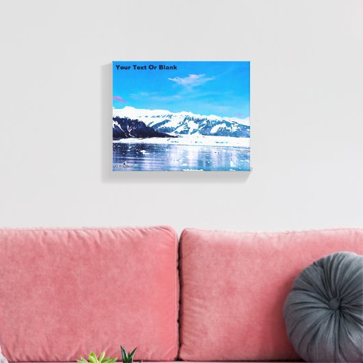 Alaska Tidewater Glacier Canvas Afdruk (Insitu (Woonkamer))