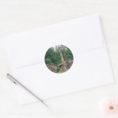 Alaska Totem Poles Ronde Sticker (Envelop)