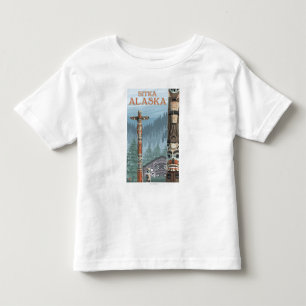 Alaska Totem Poles - Sitka, Alaska Kinder Shirts