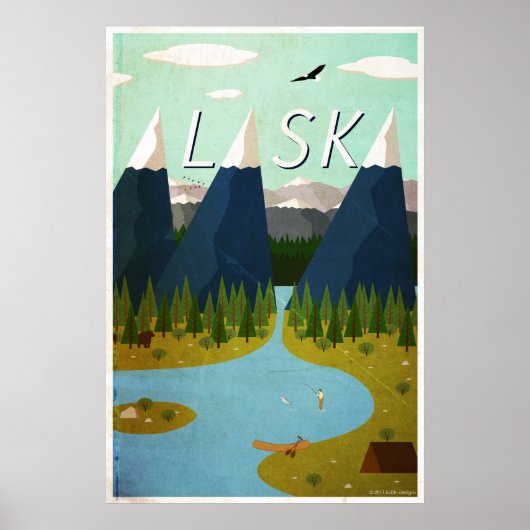 Alaska Travel Poster (Voorkant)