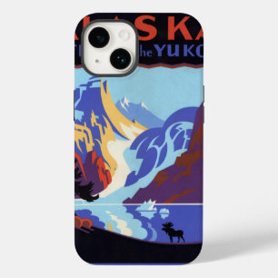 Alaska Travel Poster, Atlin en de Yukon Case-Mate iPhone 14 Hoesje