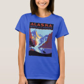 Alaska Travel Poster, Atlin en de Yukon T-shirt (Voorkant)
