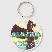 Alaska Travel Totem Pole Eagle Bird Sleutelhanger (Achterkant)
