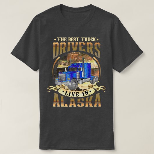 Alaska Truck Driver T-shirt (Design voorkant)