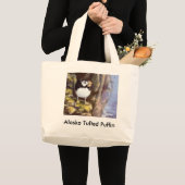 Alaska Tufted Puffin Grote Tote Bag (Voorkant (product))