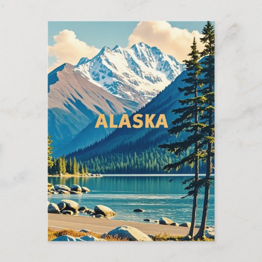 alaska-uitzicht briefkaart (Voorkant)