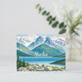 alaska-uitzicht briefkaart (Staand voorkant)