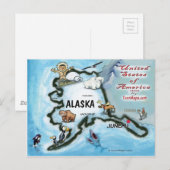 Alaska USA Kaart (Voorkant / Achterkant)
