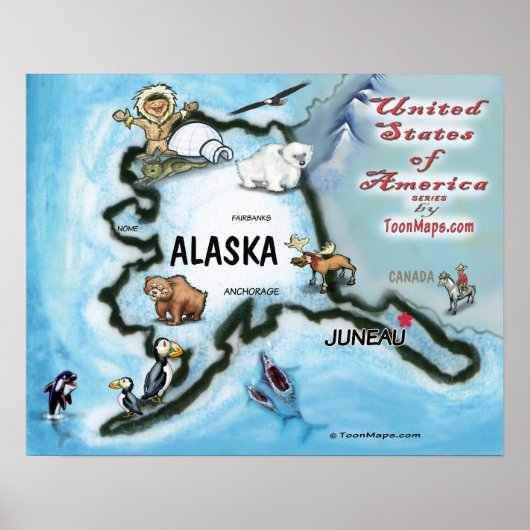 Alaska USA Poster (Voorkant)
