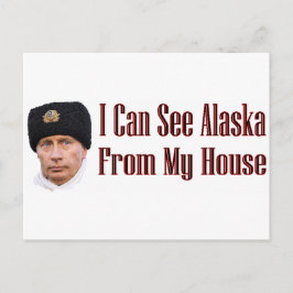 Alaska van mijn huis briefkaart