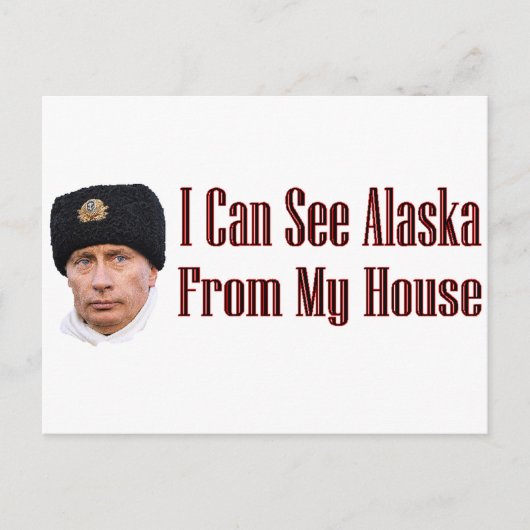 Alaska van mijn huis briefkaart (Voorkant)