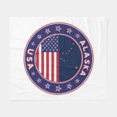Alaska, Verenigde Staten Fleece Deken (Voorkant (Horizontaal))