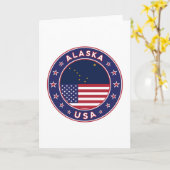 Alaska, Verenigde Staten Kaart (Gele Bloem)