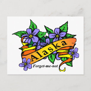 Alaska vergeet me niet briefkaart