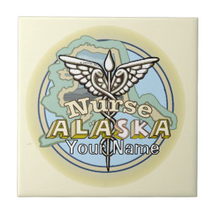Alaska Verpleegster Caduceus Tegeltje