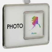 Alaska Verzilverd Kader Ornament (Rechts)