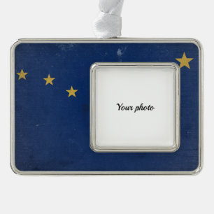 Alaska Verzilverd Kader Ornament