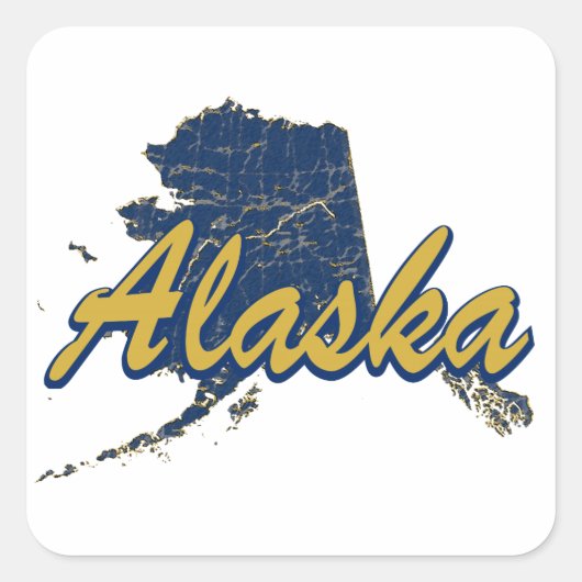Alaska Vierkante Sticker (Voorkant)