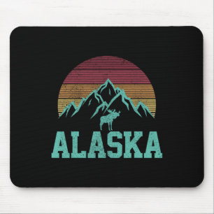 Alaska Vintage Eland Outdoor Natuur Wandel Souveni Muismat