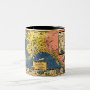 Alaska Vintage Illustratie Mok