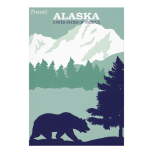 Alaska vintage poster