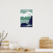 Alaska vintage poster (Keuken)