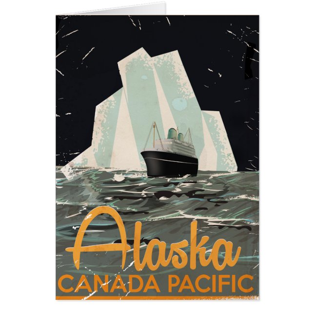 Alaska vintage reisposter (Voorkant)