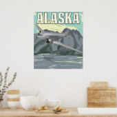 Alaska Vintage Reisposter Poster (Keuken)