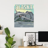 Alaska Vintage Reisposter Poster (Thuiskantoor)