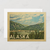 Alaska Vintage Travel Briefkaart (Voorkant / Achterkant)