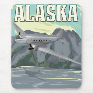Alaska Vintage Travel Poster Muismat