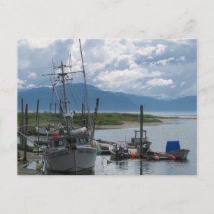 Alaska Vissen Boat Briefkaart