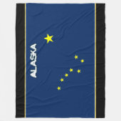 Alaska vlag fleece deken (Voorkant)