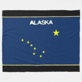Alaska vlag fleece deken (Voorkant (Horizontaal))