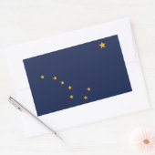 Alaska vlag rechthoekige sticker (Envelop)