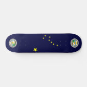Alaska vlag skateboard (Horizontaal)