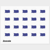 Alaska Vlagsticker Ronde Sticker (Vel)