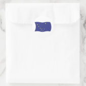 Alaska Vlagsticker Ronde Sticker (Tas)