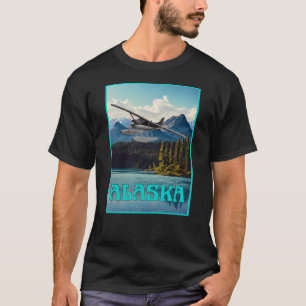 Alaska-vlottervliegtuig T-shirt