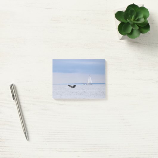 Alaska - walvis en zeilboot post-it® notes (Kantoor)