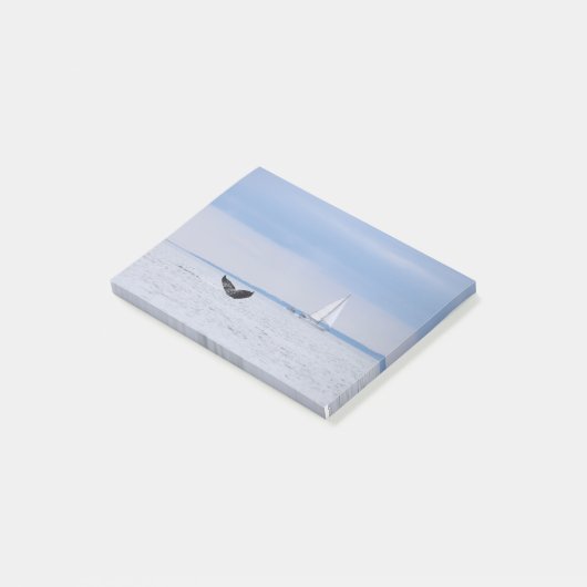 Alaska - walvis en zeilboot post-it® notes (Schuin)