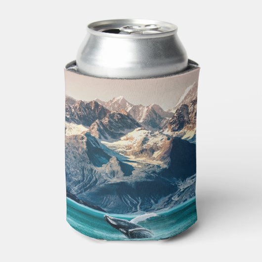 Alaska walvis kijken: boot excursie. blikjeskoeler (Blikje Voorkant)