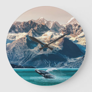 Alaska walvis kijken: boot excursie. grote klok