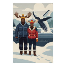 Alaska walvis spotten fotobom poster