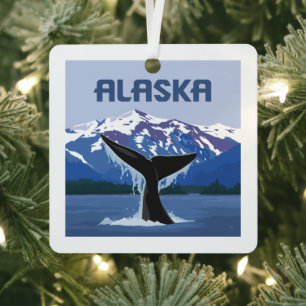 Alaska   Walvissprookje Metalen Ornament