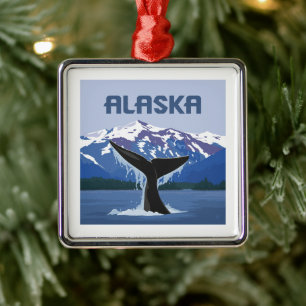 Alaska Walvissprookje Metalen Ornament