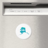 Alaska Wave Salmon Vist Magneet (Insitu (Vaatwasser))