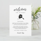 Alaska Wedding Welcome Letter & Itinerary (Staand voorkant)